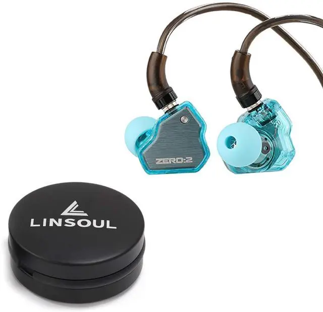 Main image of 7Hz x Crinacle Zero:2 in Ear Monitor (Blue) Portable Earphone Case