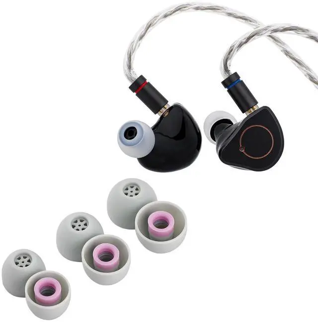 Main image of SIMGOT SuperMix 4 1DD+1BA+1Planar+1PZT Hybrid Drivers Earphones Kiwi Ears Flex Earbud Tips Replacement Silicone IEM Tips