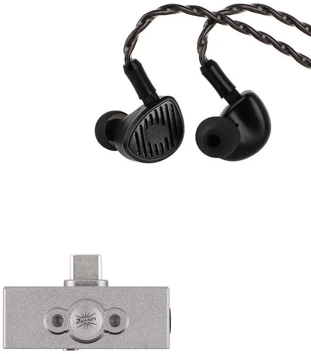 Main image of Kiwi Ears Septet in Ear Monitor, 1DD + 4BA + 1 Planar + 1 PZT Quadbrid IEM Earphones, HiFi Wired Earbuds + Kiwi Ears Allegro Mini Portable IEM DAC