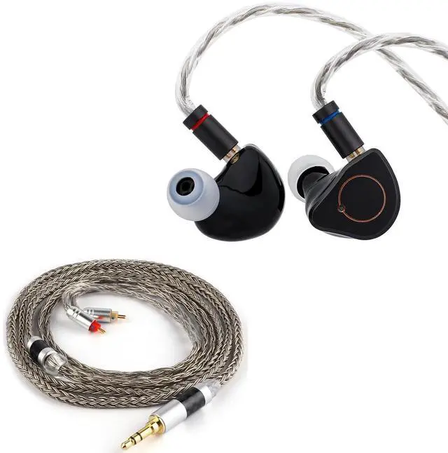 Main image of SIMGOT SuperMix 4 1DD+1BA+1Planar+1PZT Hybrid Drivers Earphones, Tripowin Zonie 16 Core Silver Plated IEM Cable