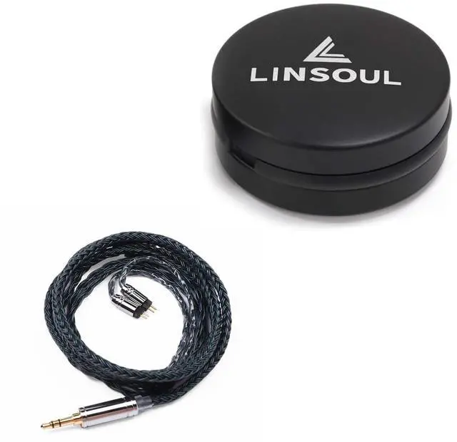Main image of Tripowin Zonie IEM Cable (2pin-0.78mm, 3.5mm, Moss) + Mini Portable Aluminum Earphone Case