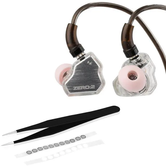 Main image of 7Hz x Crinacle Zero:2 in Ear Monitor, Updated 10mm Dynamic Driver IEM, Wired Earbuds Earphones, Gaming Earbuds & 7hz x Crinacle Dioko Replacement Filter Mesh Tweezer Kit