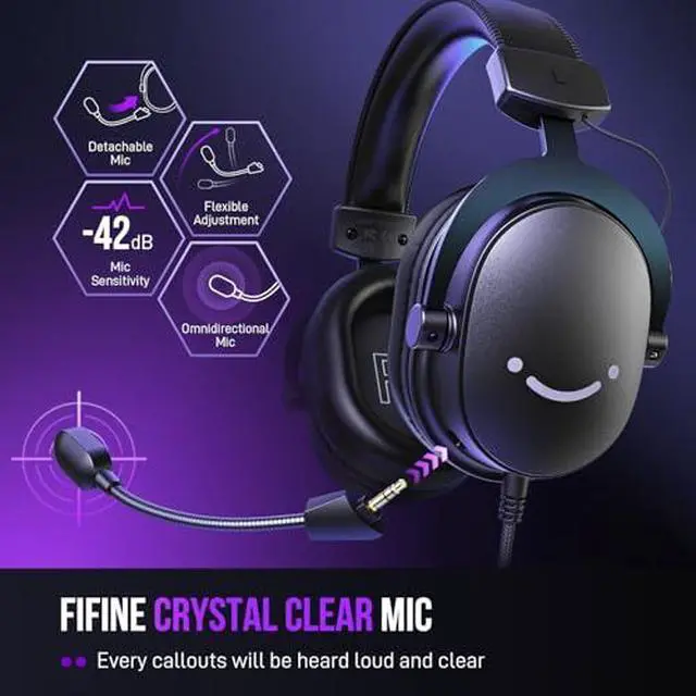 Alt view image 6 of 7 - Over-Ear Wired Headset and XLR/USB Dynamic Microphone, Gaming Headset with 7.1 Surround Sound, Detachable Microphone, Studio Metal Mic with Mute, Headphone Jack for Vocal Recording (H9+K688)