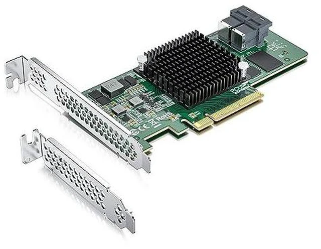 Alt view image 2 of 7 - LSI-3008-8I + SFF-8643/4SATA 0.5m