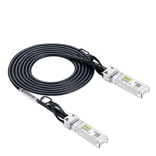 Alt view image 6 of 7 - 1 Pack of 10GBASE-CU Passive Direct Attach Copper SFP Cable for Cisco SFP-H10GB-CU2M and 1 Pack of 10Gb PCI-E NIC Network Card, Quad SFP+ Port