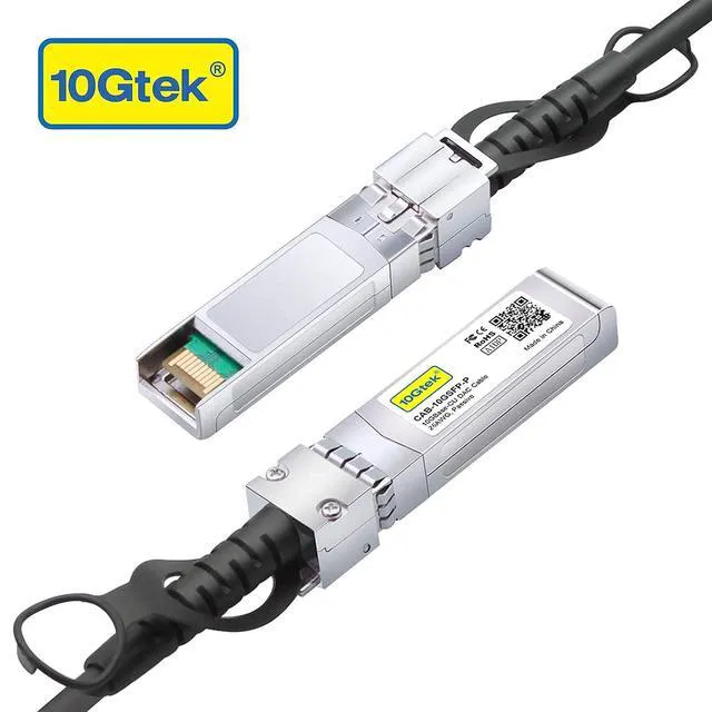 Alt view image 6 of 6 - 1 Pack of 10Gb PCI-E NIC Network Card and 1 Pack of 1 Meter(3.3ft) SFP+ DAC Twinax Cable, Passive, Compatible with Mikrotik S+DA0001