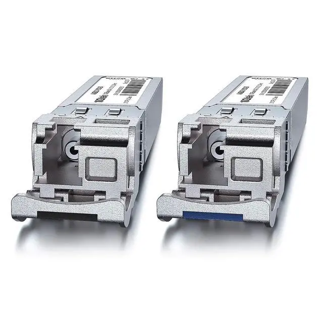 Alt view image 3 of 4 - a Pair of 10G SFP+ Bidi Transceiver, 10GBASE-BX20-U 10GBase-BIDI 1270nm/1330nm, DOM Simplex LC SMF Module for Ubiquiti UniFi, up to 10-20km