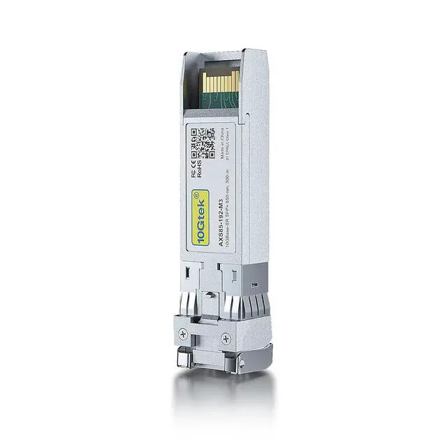 Alt view image 4 of 7 - 10GBase-SR SFP+ LC Transceiver, 10G 850nm Multimode SFP Module, up to 300 Meters, for Cisco SFP-10G-SR, Meraki MA-SFP-10GB-SR, Ubiquiti UniFi UF-MM-10G, Fortinet, Mikrotik and More, Pack of 8