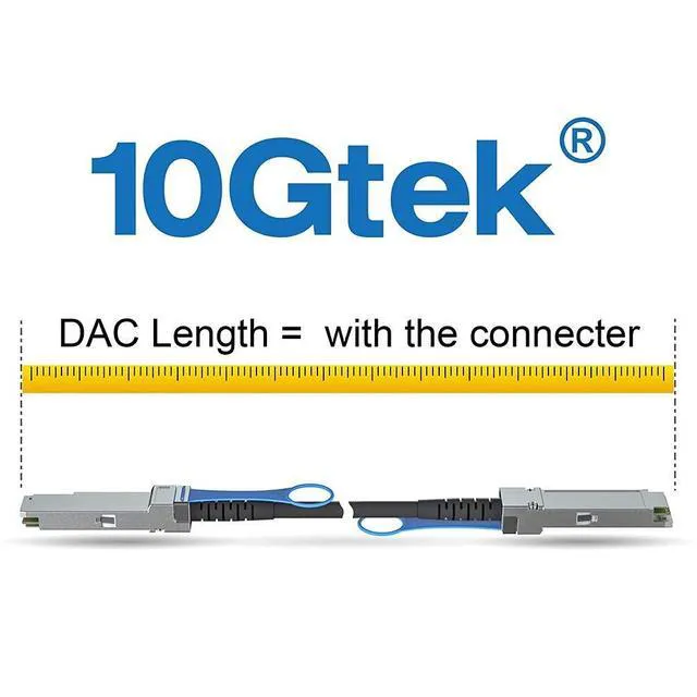 Alt view image 4 of 7 - 40G QSFP+ DAC Cable - 40GBASE-CR4 Passive Direct Attach Copper Twinax QSFP Cable for Cisco QSFP-H40G-CU5M, Meraki MA-CBL-40G-5M, Supermicro, Mikrotik, Open Switch Devices, 5-Meter(16.5ft)