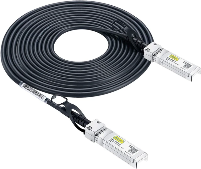 Main image of SFP+ DAC Twinax Cable - 10GBASE-CU Passive Direct Attach Copper SFP Cable for Cisco SFP-H10GB-CU10M, Meraki, Fortinet, D-Link and More, 10-Meter(32.8ft)