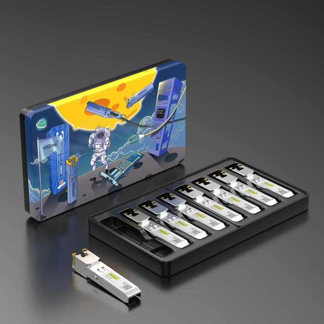 Alt view image 6 of 7 - SFP to RJ45 1000BASE-T Copper Ethernet Module, Gigabit SFP-T Transceiver for Cisco SFP-GE-T, Meraki, Fortinet, Ubiquiti UniFi UF-RJ45-1G, D-Link, Supermicro, Netgear, TP-Link, Pack of 8