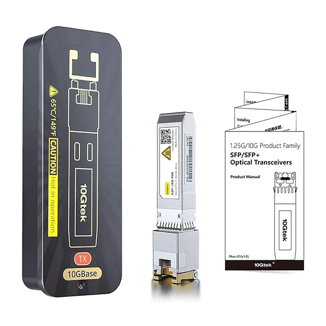 Alt view image 6 of 7 - 80-Meter LOW POWER 10GBase-T SFP+ to RJ-45 Transceiver, RJ45 to SFP+ Copper Ethernet CAT.6a Module, for Cisco SFP-10G-T-80, Ubiquiti UniFi, Netgear, D-Link and More