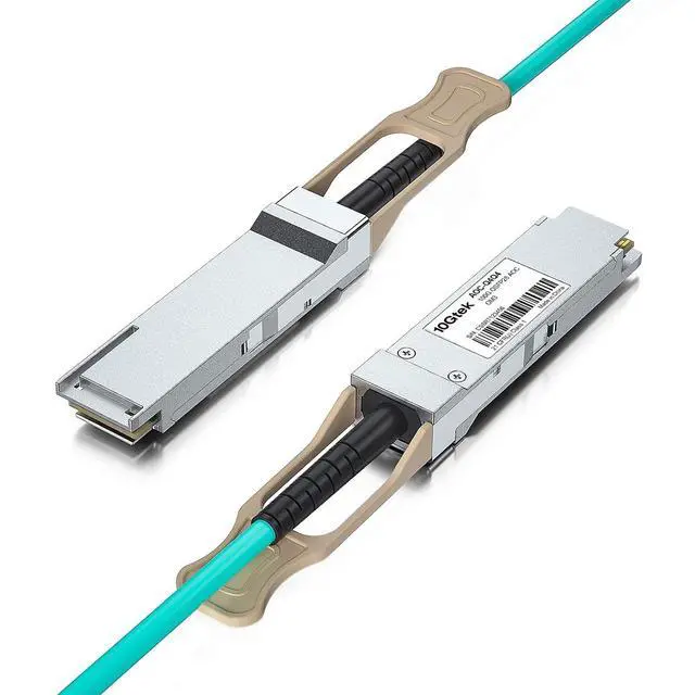 Alt view image 2 of 3 - 100G QSFP28 Active Optical Cable - 100GBASE QSFP28 to QSFP28(EDR) OM3 AOC Cable for Cisco QSFP-100G-AOC15M, 15-Meter