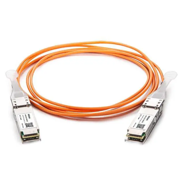Main image of 40G QSFP+ AOC Cable - 40GBASE Ethernet Active Optical Cable, QDR, MMF for Cisco QSFP-H40G-AOC10M, Supermicro CBL-QSFP+AOC-10M and Open Switch, 10-Meter