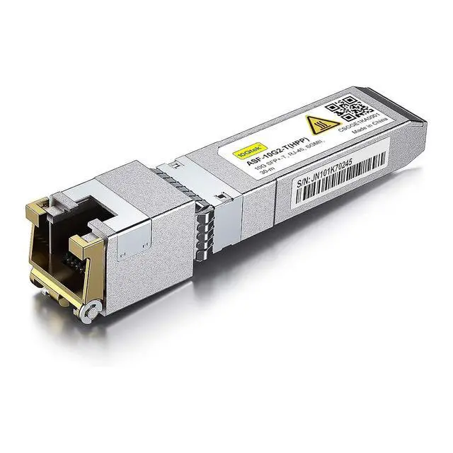 Main image of 1.25/2.5/5/10G-T SFP+ to RJ45 CAT.6a Copper Module, Auto-Negotiation SFP+ to Ethernet Transceiver for HP ProCurve, HPE Aruba JL563A/JL563B/JL563C, up to 30-Meter