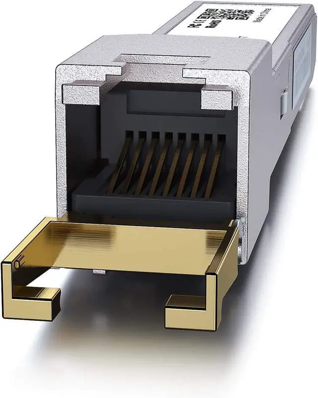 Alt view image 2 of 5 - 1.25/2.5/5/10G-T SFP+ to RJ45 CAT.6a Copper Module, Auto-Negotiation SFP+ to Ethernet Transceiver for HP ProCurve, HPE Aruba JL563A/JL563B/JL563C, up to 30-Meter