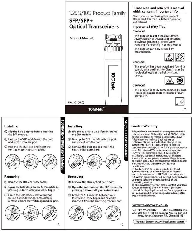 Alt view image 4 of 4 - SFP+ to RJ-45 10GBase-T Transceiver for HP ProCurve, HPE Aruba
