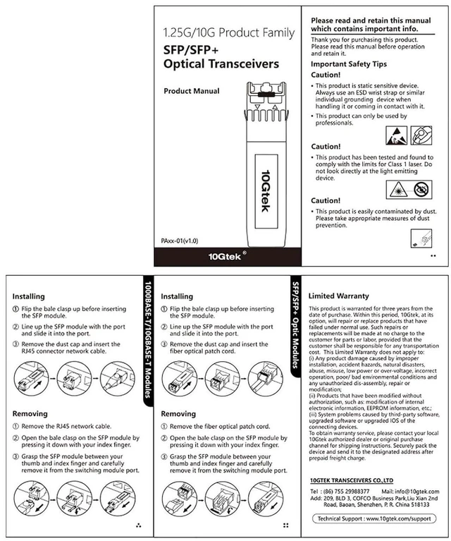 Alt view image 5 of 6 - SFP+ to RJ-45 10GBase-T Copper Ethernet Transceiver, RJ-45 SFP+ CAT.6a Module, up to 30-Meter, for Dell Force10 GP-10GSFP-T, Dell EMC SFP-10G-T