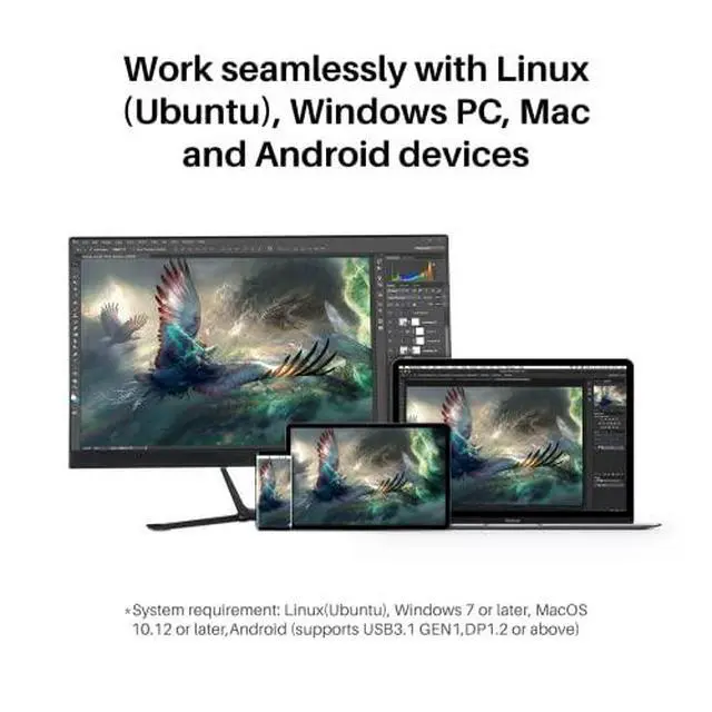 Alt view image 7 of 7 - Kamvas Pro 16 Plus 4K UHD Graphics Drawing Tablet with Full Laminated Screen 145% sRGB Battery-Free Stylus PW517 for Linux, Windows PC, Mac, Android, 15.6" Pen Display with Skeleton Glove