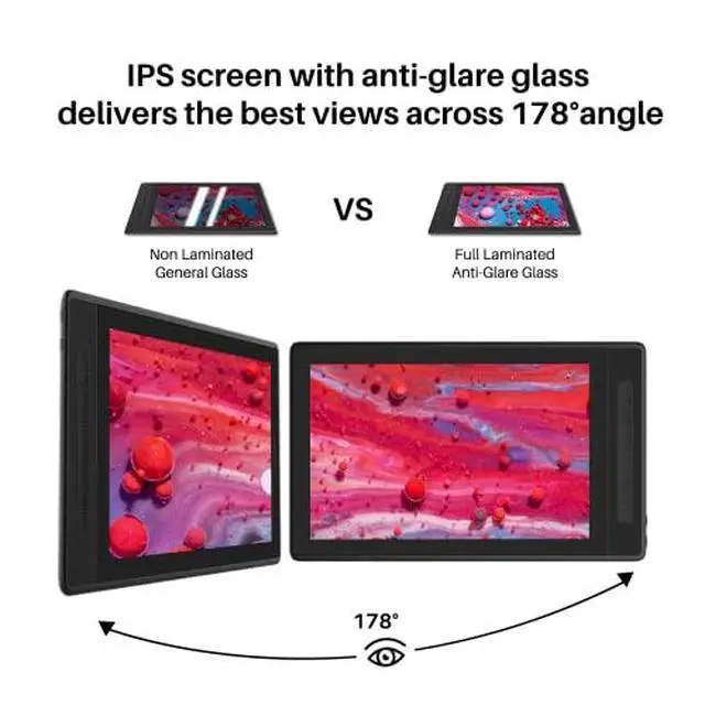 Alt view image 4 of 7 - Kamvas Pro 13 2.5K QHD Graphics Monitor Drawing Tablet and 10 Pack Replacement Nibs PN05A