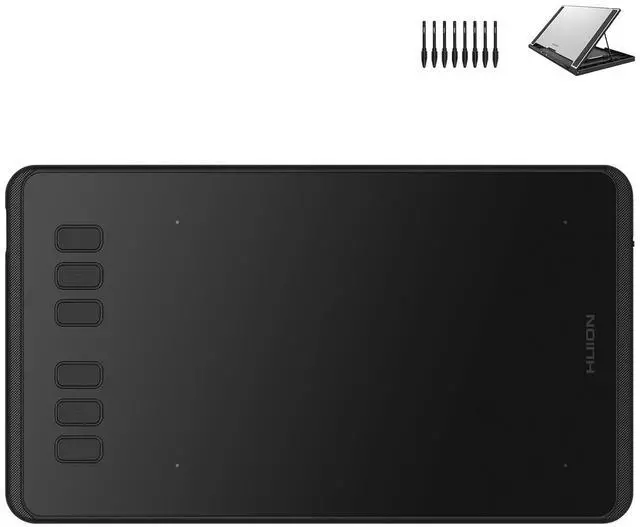 Main image of Inspiroy H640P Drawing Tablet, 6x4 inch Digital Art with ST300 Adjustable Drawing Tablet Stand