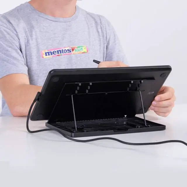 Alt view image 6 of 7 - Inspiroy H610X Drawing Tablet 10x6.25 Inch and ST300 Adjustable Drawing Tablet Stand