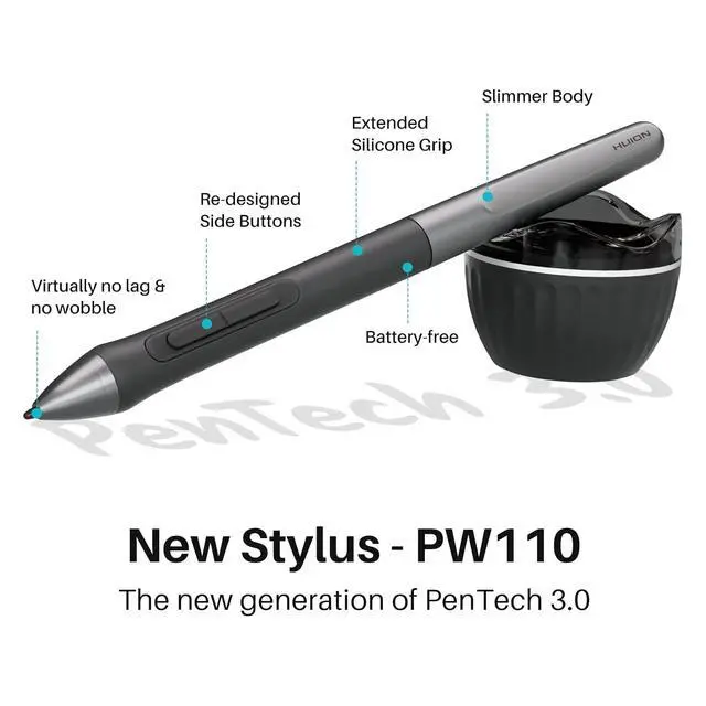 Alt view image 2 of 7 - Inspiroy 2 Large Drawing Tablet with 3-Group 8 Customized ExpressKeys