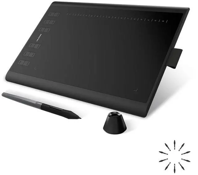 Main image of Inspiroy H1060P Graphics Drawing Tablet, 10 x 6.25 in, 12+16 Hot Keys