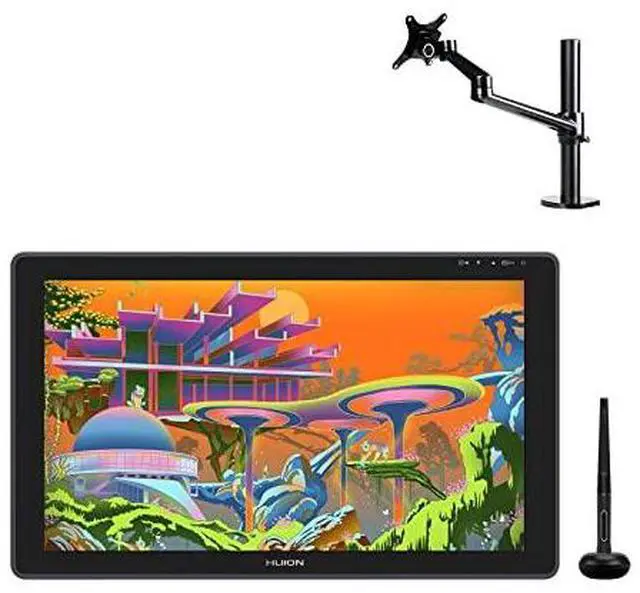 Main image of Kamvas 22 Plus Graphics Drawing Tablet with Screen and Single Monitor Arm