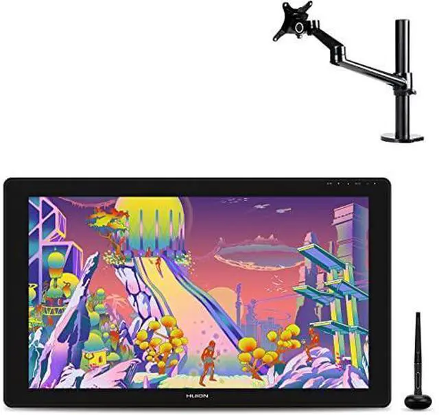 Main image of Kamvas 24 Plus 2.5K QHD Graphic Drawing Tablet with Screen, 140%sRGB Full-Laminated QD Drawing Monitor with Battery-Free Stylus for PC, Mac, Android, 23.8inch Pen Display with Single Monitor Arm