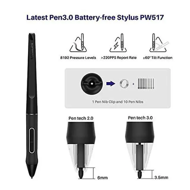 Alt view image 4 of 6 - Kamvas 24 Plus 2.5K QHD Graphic Drawing Tablet with Screen, 140% sRGB Full-Laminated QD Drawing Monitor with Battery-Free Stylus, Keydial Remote Bluetooth Programmable Keypad