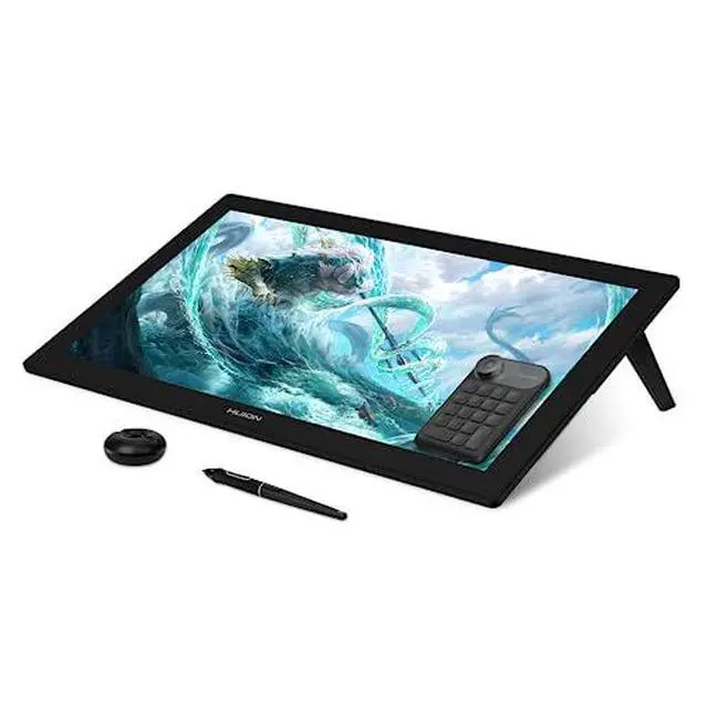 Alt view image 2 of 7 - Kamvas Pro 24 4K UHD Graphics Drawing Tablet Bundle with Monitor Stand ST500