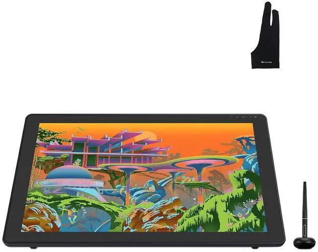 Main image of Kamvas 22 Plus QLED Drawing Tablet with Full-Laminated Screen USB-C Connection 140% sRGB Tilt, 21.5 inch Graphics Art Tablet and Large Size Glove