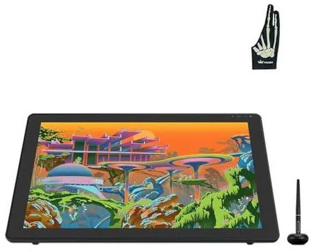 Main image of Kamvas 22 Plus QLED Drawing Tablet with Full-Laminated Screen USB-C Connection 140% sRGB Tilt, 21.5 inch Graphics Art Tablet and Skeleton Artist Glove
