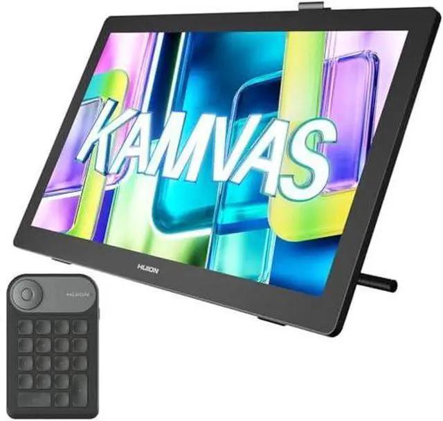 Main image of Kamvas 22 (Gen 3) 2.5K 90Hz Drawing Tablet with Screen, PenTech 4.0, Canvas Glass 2.0 & Ambient Lighting Included Keydial Mini Programmable Keypad Ideal for Digital Art, Animatio