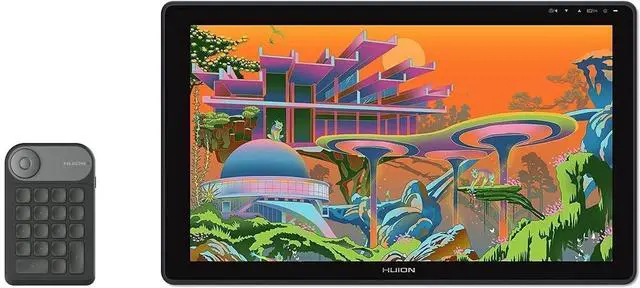 Main image of Kamvas 22 Plus QLED Drawing Tablet with Full-Laminated Screen 140% sRGB Tilt, 21.5 inch Graphics Art Tablet for Artist & Designer, Work with Mac, Windows, Linux & Android with Mini Keydial K20
