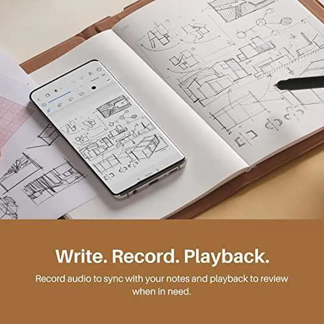 Alt view image 3 of 7 - Note 2-in-1 Digital Notebook Drawing Tablet with Battery-Free Pen, Bluetooth Wireless Paper Tablet Electronic Writing Pad for Note-Taking, Digital Art & Meeting, 4PCS Refillable A5 Notepads