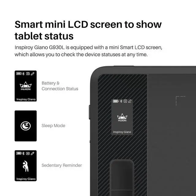 Alt view image 2 of 7 - Inspiroy Giano G930L Wireless Graphics Drawing Tablet Bunlde with ST300 Adjustable Drawing Tablet Stand
