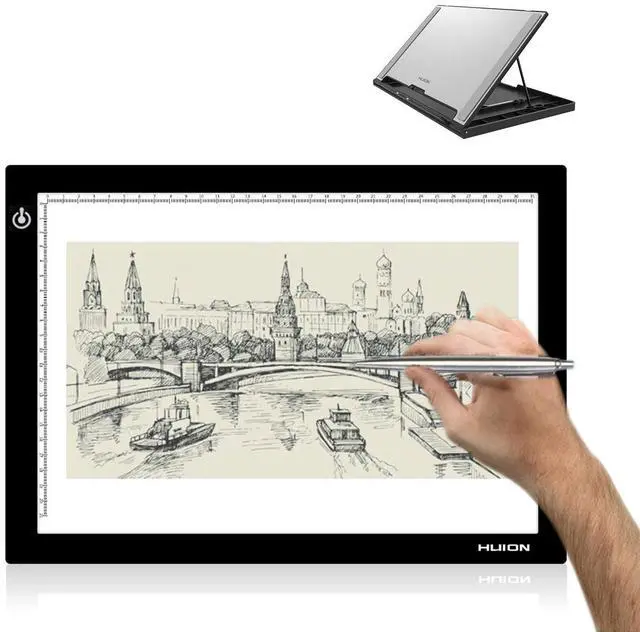 Main image of L4S LED Light Box A4 Ultra-Thin USB Powered and ST300 Adjustable Drawing Tablet Stand