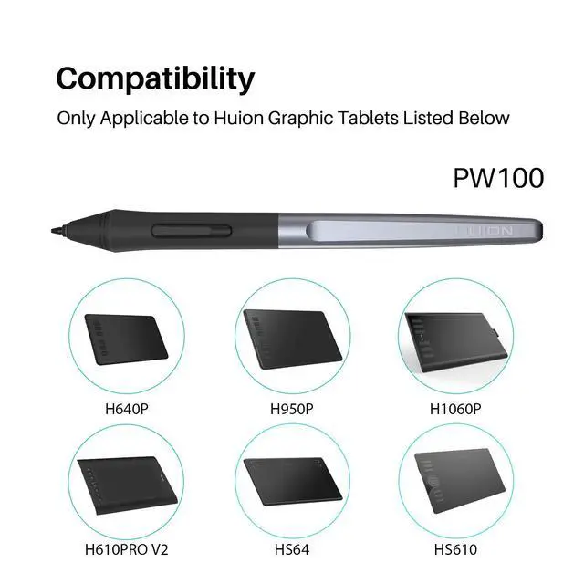 Alt view image 7 of 7 - Inspiroy H950P Drawing Tablet Bundle with PW100 Battery-Free Stylus