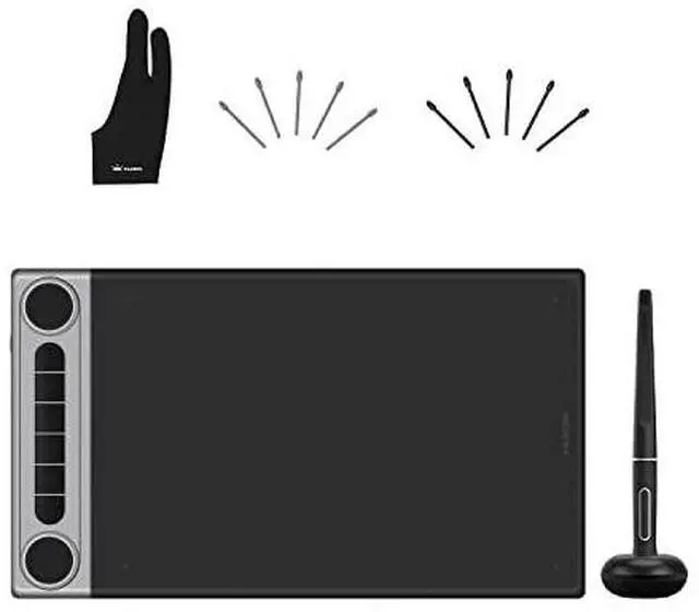 Main image of Inspiroy Dial 2 Bluetooth Wireless Graphics Drawing Tablet with Dual Dials Bundle with Artist Glove for Digital Art, Animation and Graphics Design