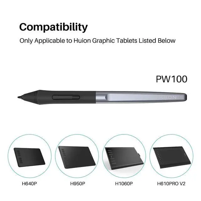 Alt view image 7 of 7 - HS610 Graphics Drawing Tablet Android Devices Supported and PW100 Battery-Free Stylus