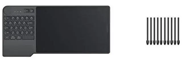 Main image of Inspiroy Keydial KD200 Bluetooth 5.0 Wireless Graphics Drawing Tablet with Keyboard Dial 5 Customized Express Keys and 10 Pack Replacement Nibs PN05A for PW517