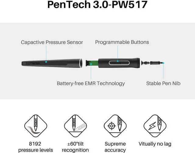 Alt view image 4 of 7 - Kamvas 22 Plus QLED Drawing Tablet with Screen, FHD,140% sRGB, 21.5"
