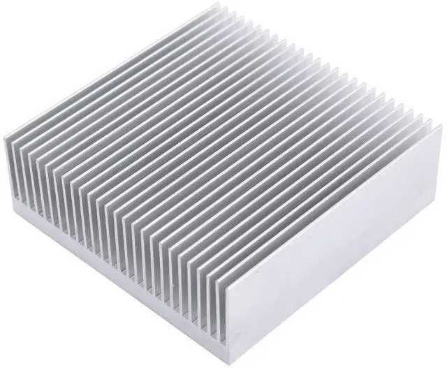 Alt view image 2 of 5 - JVFYI 80x80x27mm Aluminum Heatsink, 26-Fin Cooler for LED, Power Electronics, and Circuit Board Cooling