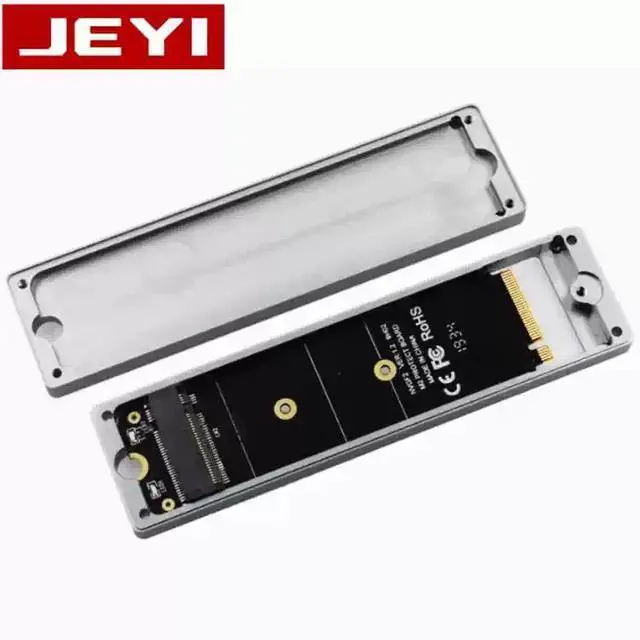 Alt view image 3 of 5 - JEYI Snow Leopard M.2 SSD Heatsink & Extension Card, NVMe Cooling with PCIe Adapter and Protective Cover