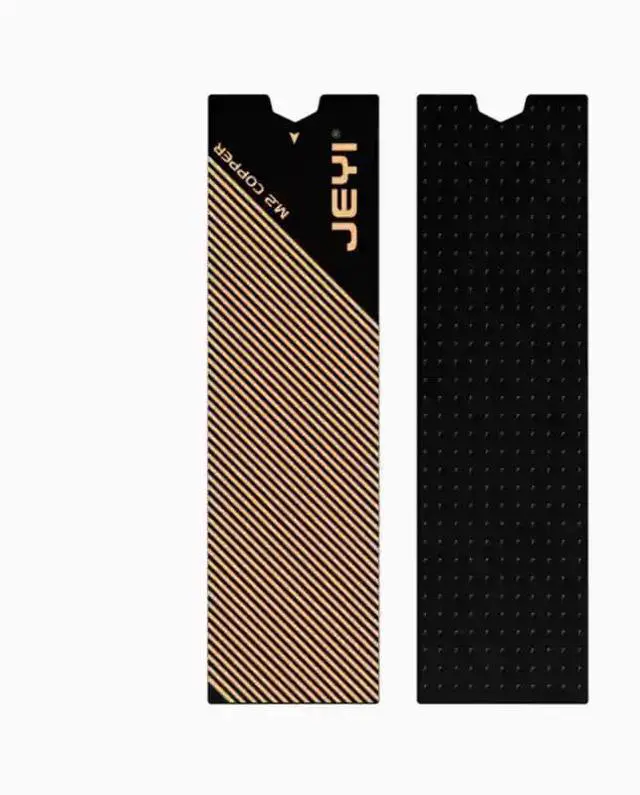 Alt view image 3 of 6 - JEYI Copper-Graphene 2 M.2 SSD Heatsink Kit, Dual Copper Plates (1mm+0.8mm) for Double-Sided Cooling, Enhanced Cooler for Laptop/Desktop
