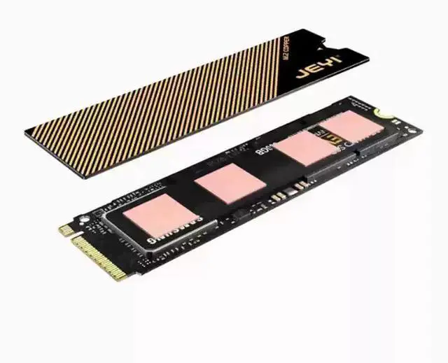Alt view image 4 of 6 - JEYI Copper-Graphene 2 M.2 SSD Heatsink Kit, Dual Copper Plates (1mm+0.8mm) for Double-Sided Cooling, Enhanced Cooler for Laptop/Desktop