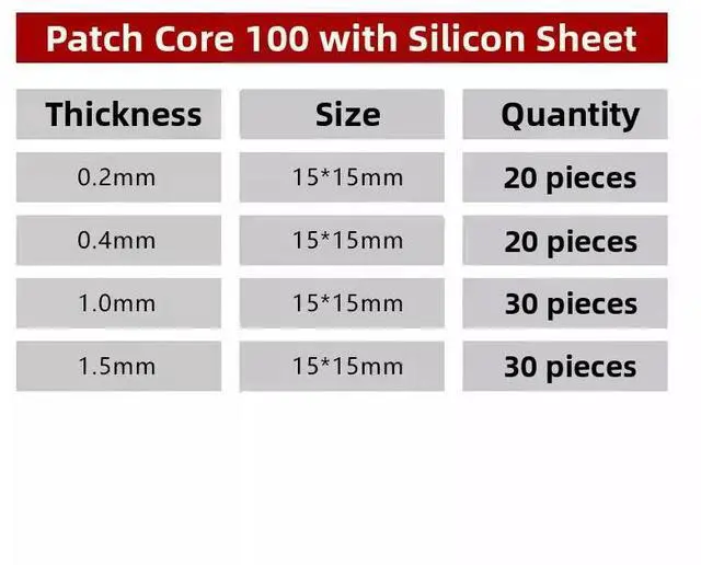 Alt view image 5 of 5 - JEYI Thermal Silicone Pad Set, 100-Pack High-Conductivity Thermal Pads for CPU/GPU/SSD, Computer Cooling Silicon Sheet for Laptop & Desktop PC