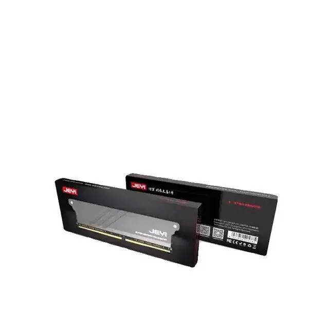 Alt view image 6 of 6 - JEYI iMemory-1 Narrow Edition RAM Heatsink, Black Aluminum Cooler for Low-Profile DDR5/DDR4/DDR3 Desktop Memory Modules